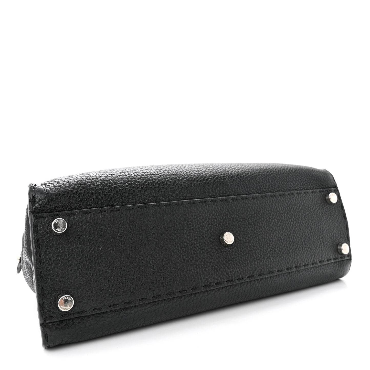 Cuoio Romano Selleria Bi-Color Medium Peekaboo Iconic Satchel Black Mou