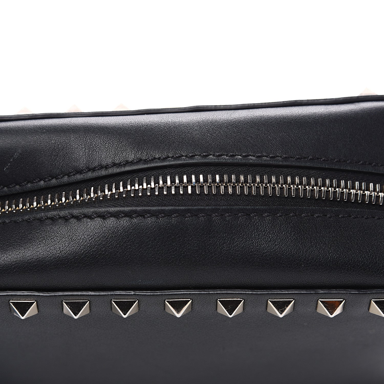 Valentino Garavani Calfskin Rockstud Camera Crossbody Bag Black 10 of 15