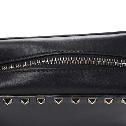 Valentino Garavani Calfskin Rockstud Camera Crossbody Bag Black 10 of 15