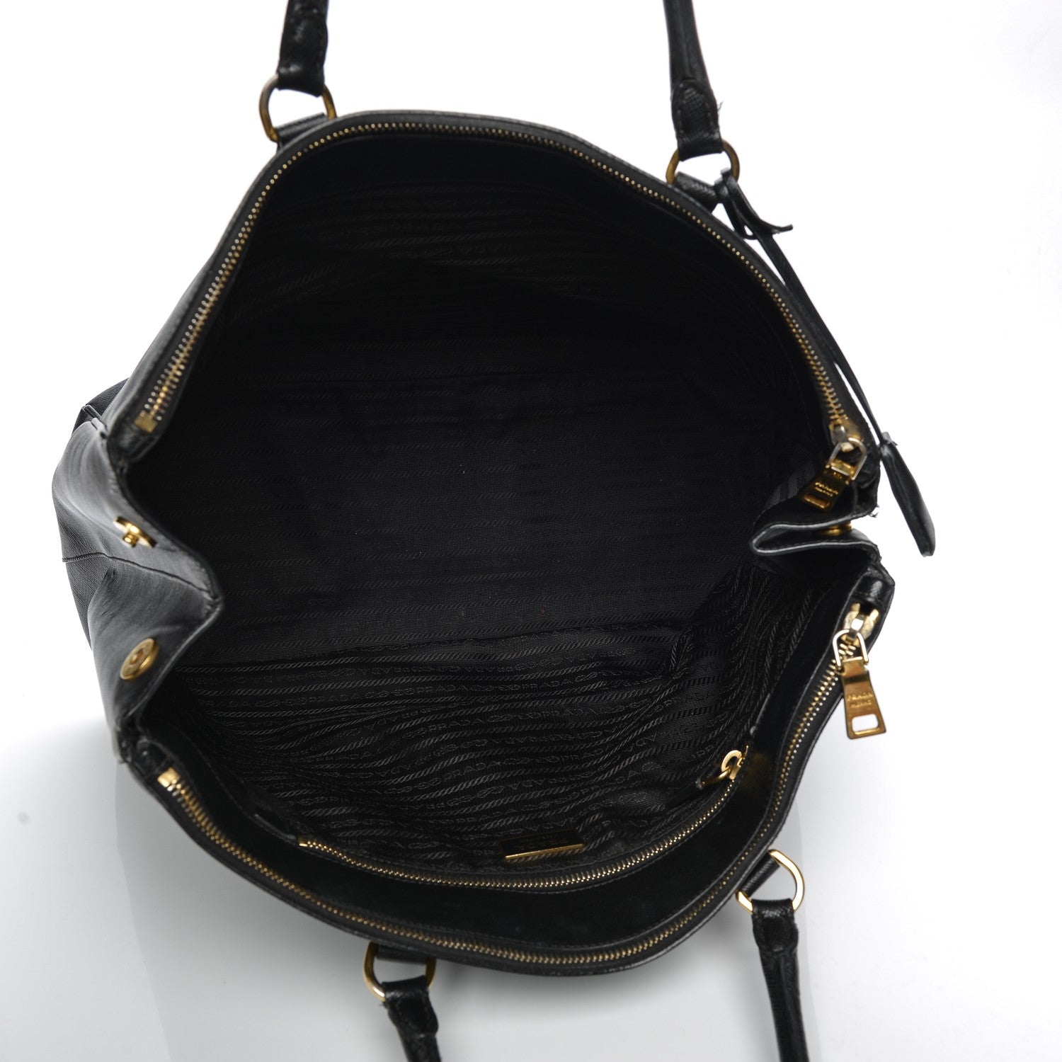 Prada Saffiano Lux Extra Large Galleria Double Zip Tote Black 5 of 13