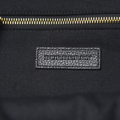 Burberry Mega Check Calfskin Abbeydale Simple Backpack Black Camel 5 of 7