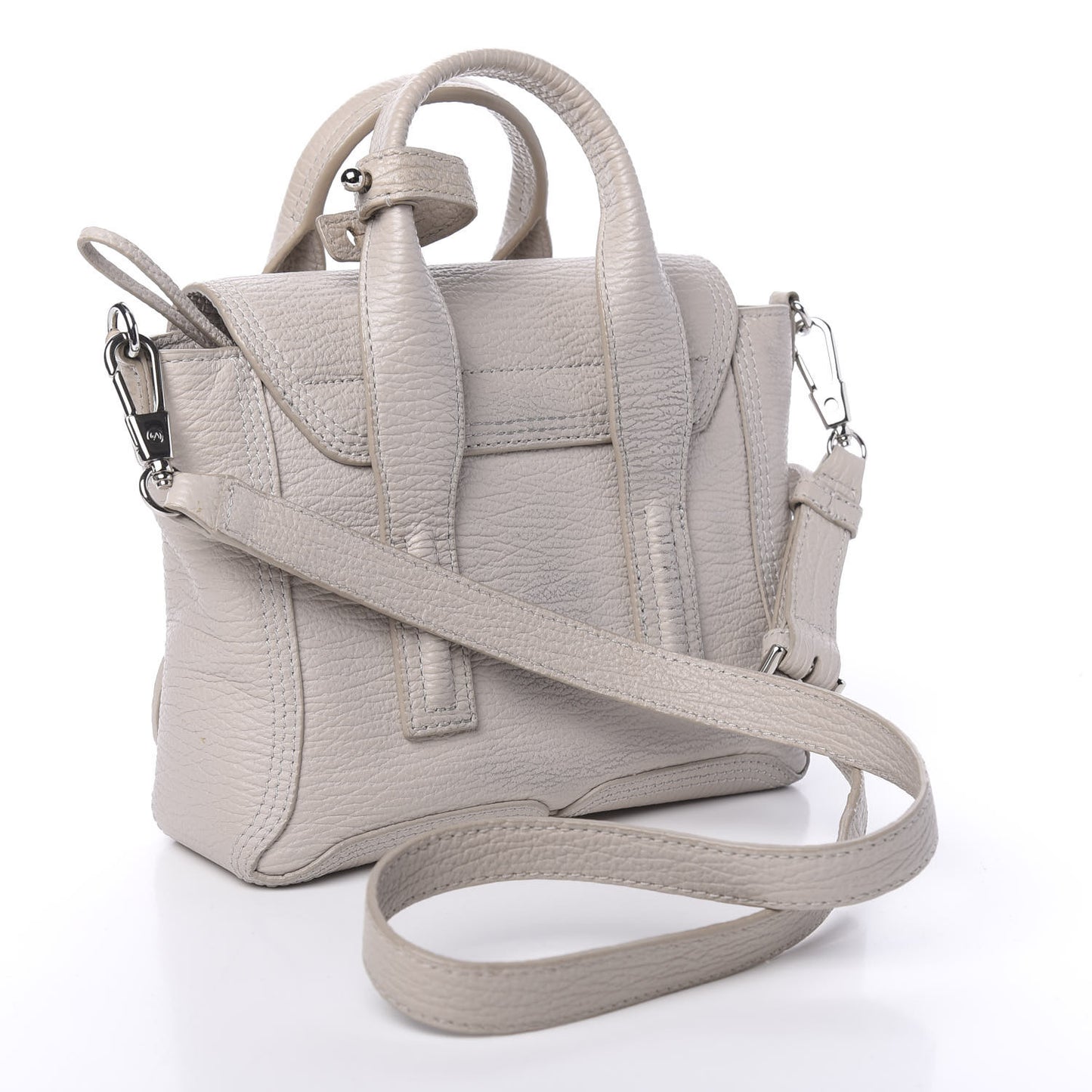 3.1 Textured Calfskin Mini Pashli Satchel Feather