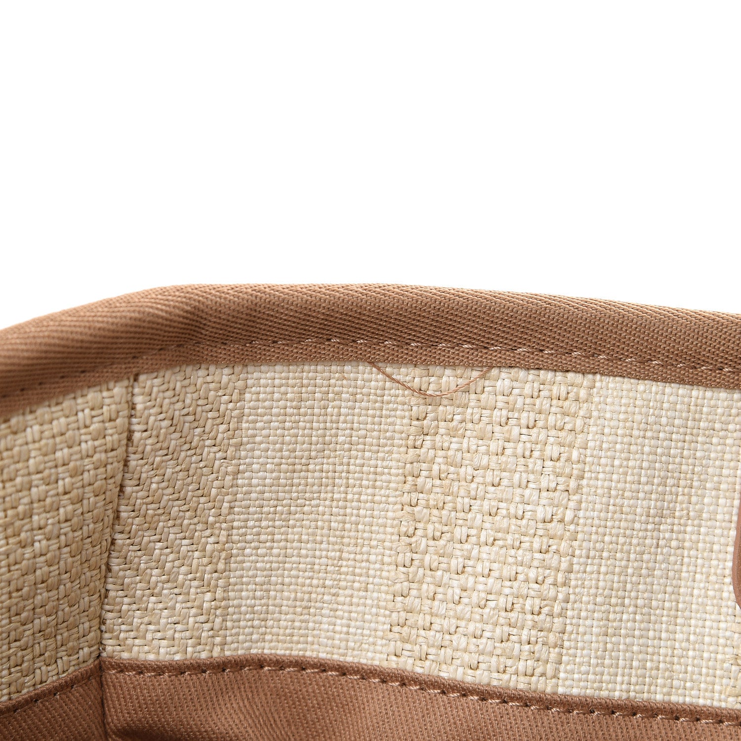 Chanel Straw Raffia Calfskin Striped Large Deauville Tote Beige 10 of 11