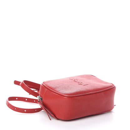 Saint Laurent Lambskin Monogram Lou Belt Bag Red 3 of 7