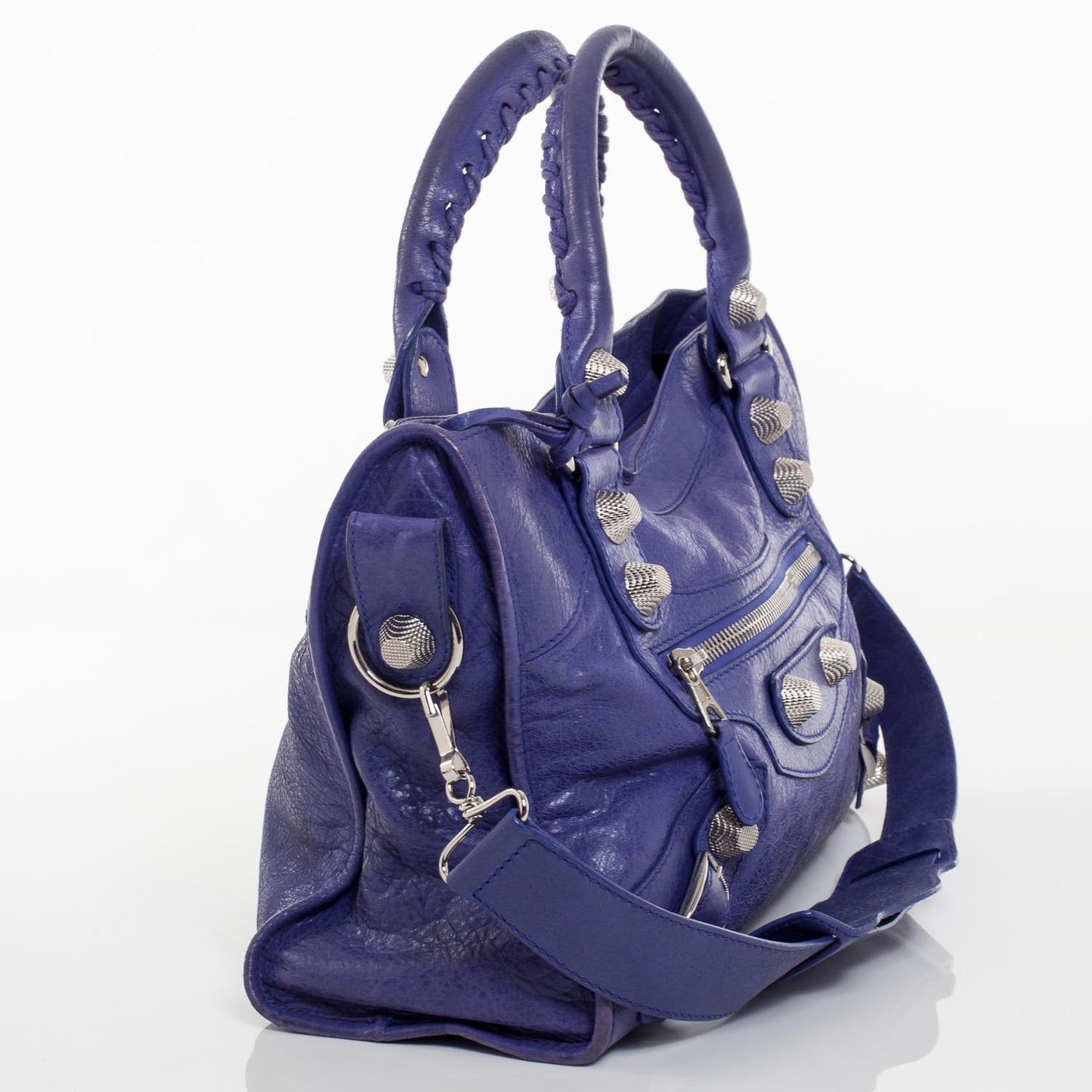 Agneau Giant 21 Silver Hardware City Bleu Lavande