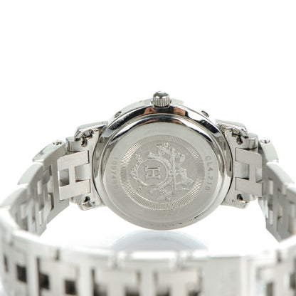 Hermes Stainless Steel 24mm Clipper Quartz Watch White 5 of 7