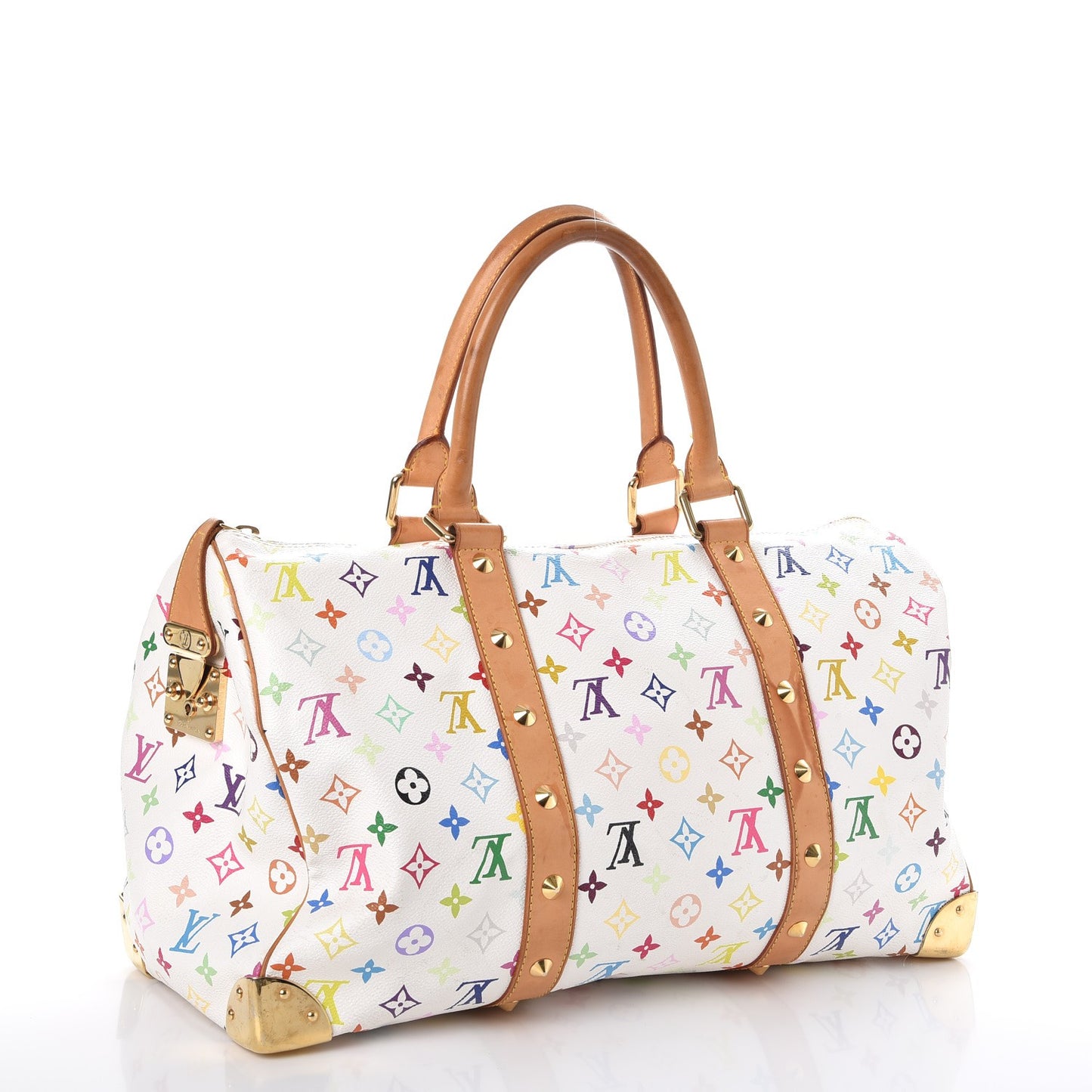 Monogram Multicolor Keepall 45 White