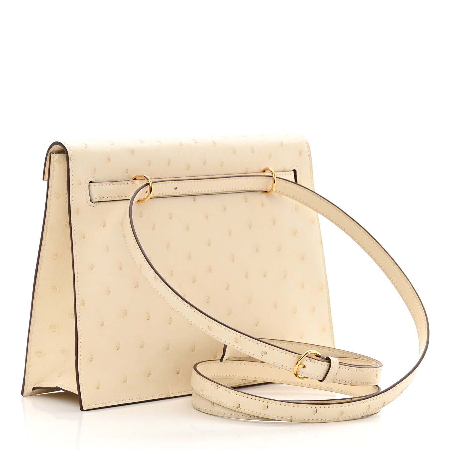 Hermes Ostrich Kelly Danse II Belt Bag Nata 3 of 13