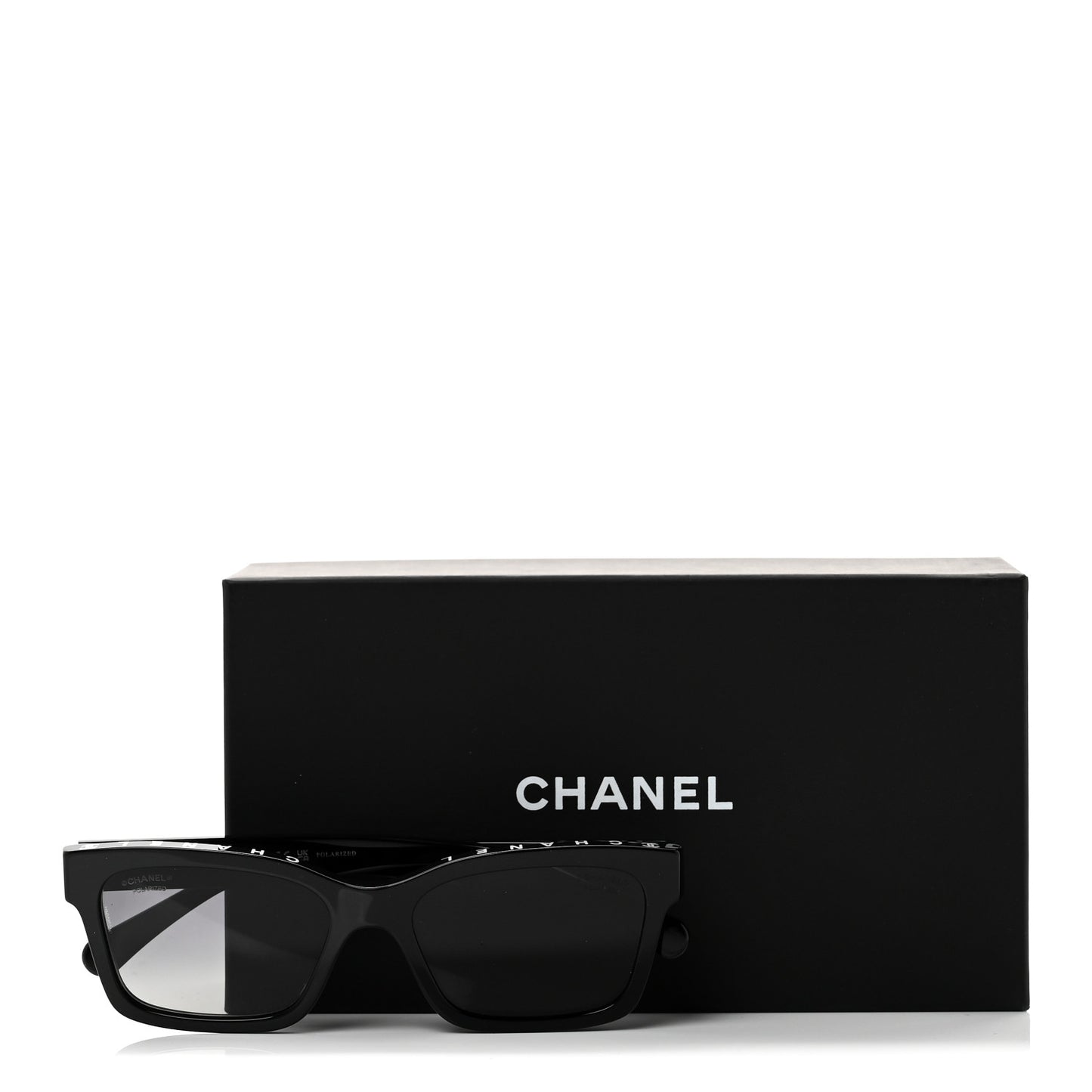 Acetate Polarized Square Sunglasses 5417 Black