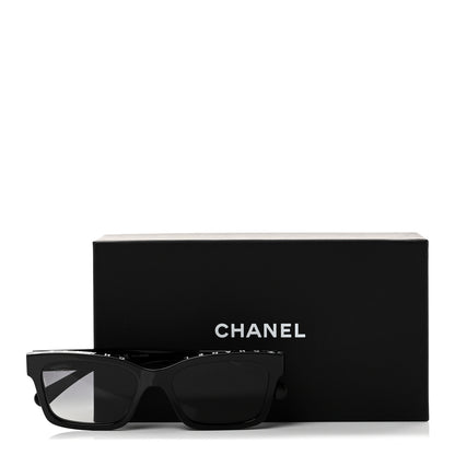 Chanel Acetate Polarized Square Sunglasses 5417 Black 8 of 8