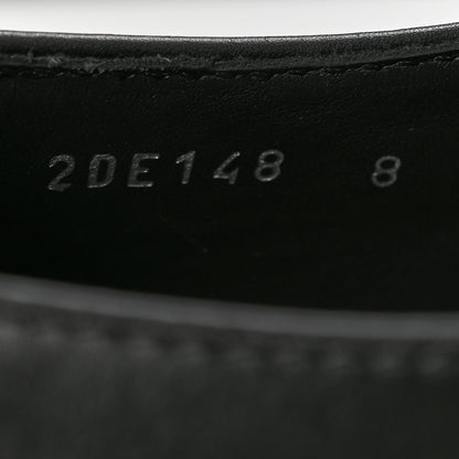 Prada Spazzolato Metal Triangle Logo Mens 35mm Loafers 8 Black 9 of 13