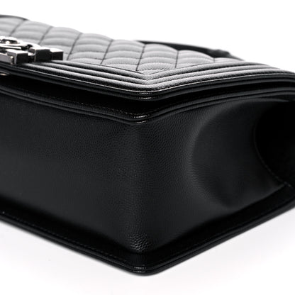 Chanel Caviar Quilted Medium Boy Flap Black 10 of 12