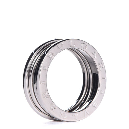 Bulgari 18K White Gold B.Zero1 Two-Band Ring 50 5.25 4 of 6