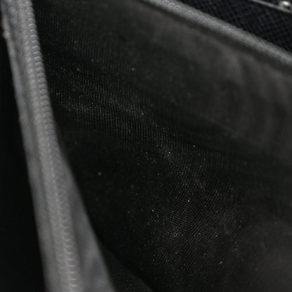 Prada Saffiano Triangle Continental Flap Wallet Black 9 of 11