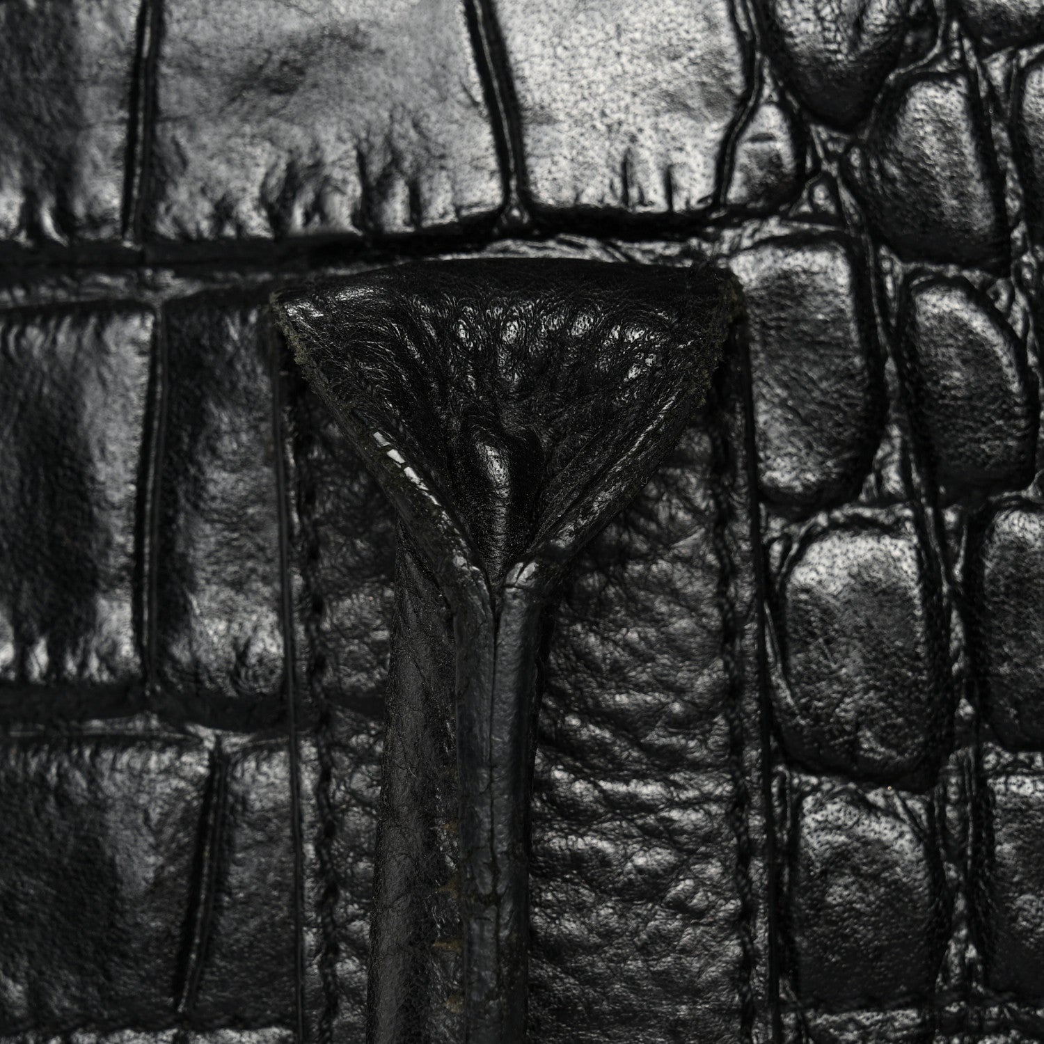 Mulberry Calfskin Crocodile Embossed Bayswater Black 11 of 13