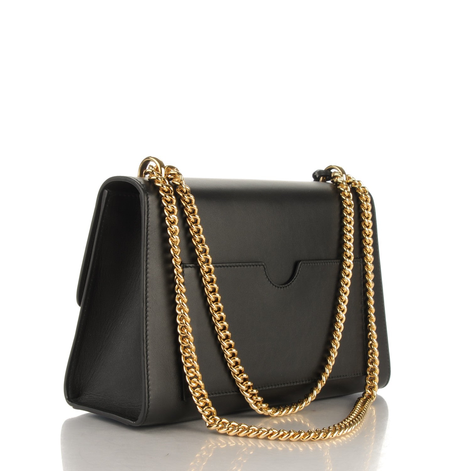 Gucci Moon Calfskin Medium Padlock Shoulder Bag Black 3 of 7