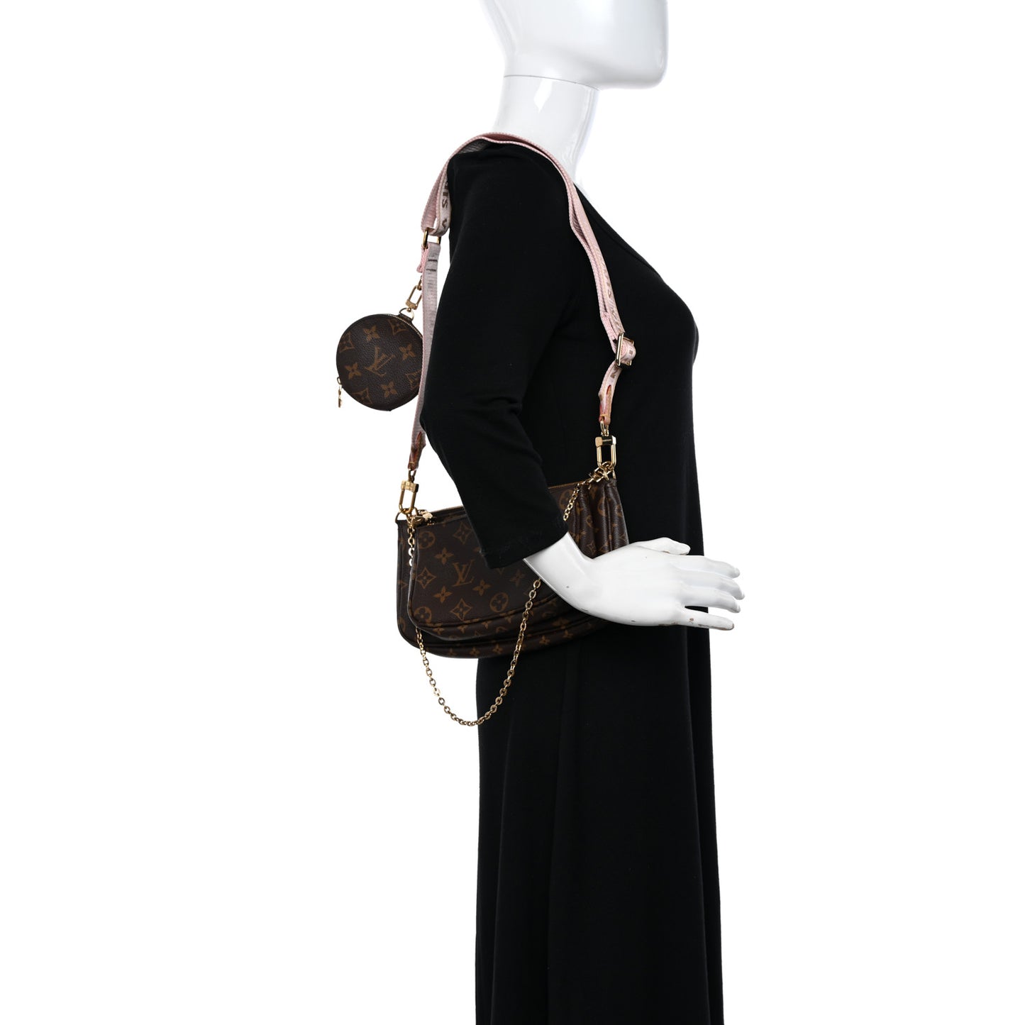 Monogram Multi Pochette Accessories Rose Clair