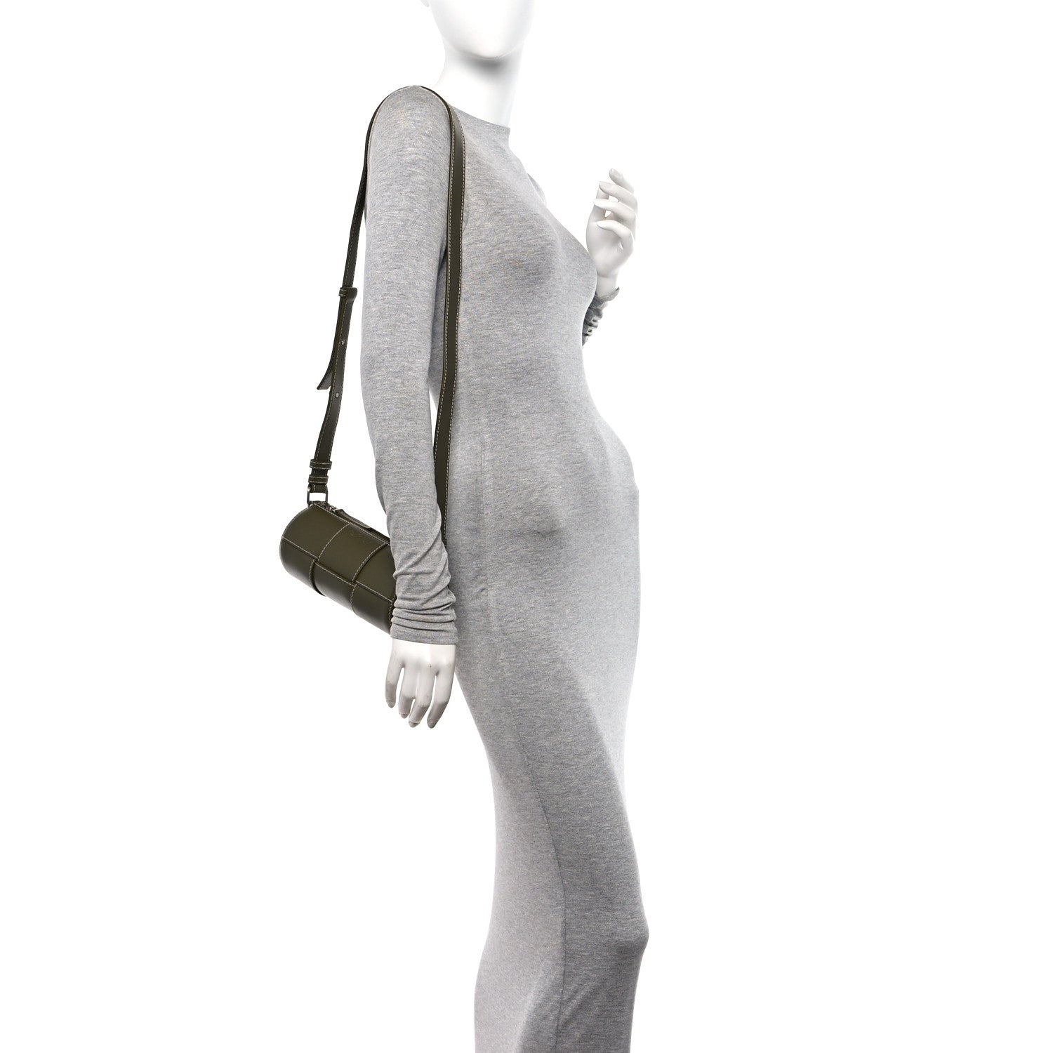 Bottega Veneta Nappa Maxi Intreccio Small Canette Crossbody Bag Mud 2 of 9