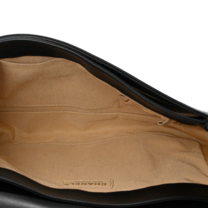 Chanel Calfskin Woven Medium Boy Reverso Flap Black 6 of 11