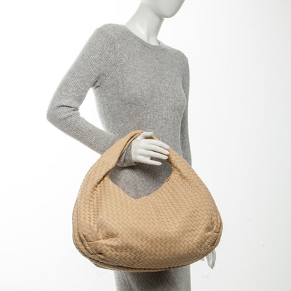 Bottega Veneta Nappa Intrecciato Large Belly Veneta Hobo Paille 2 of 8