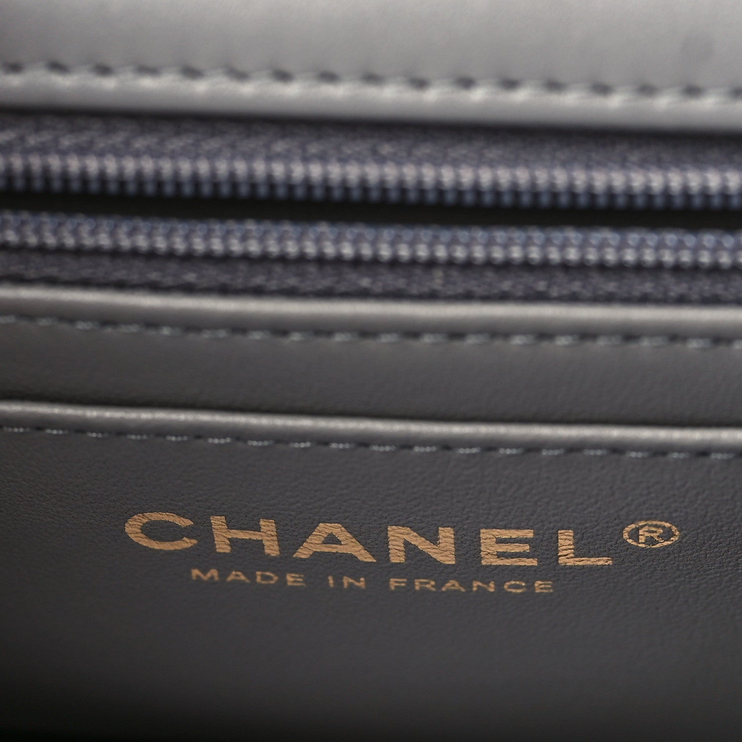 Chanel Lambskin Metal Quilted Mini Top Handle Rectangular Flap Grey 6 of 9