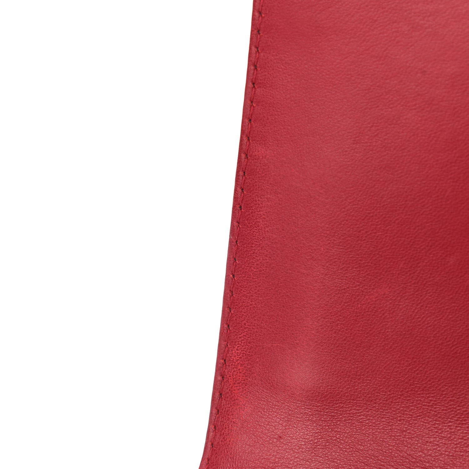 Chanel Lambskin Quilted Medium Boy Flap Black Red 13 of 14