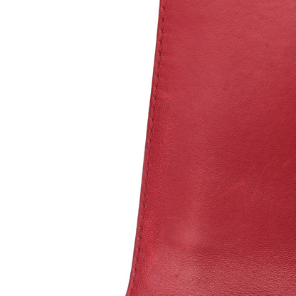 Chanel Lambskin Quilted Medium Boy Flap Black Red 13 of 14