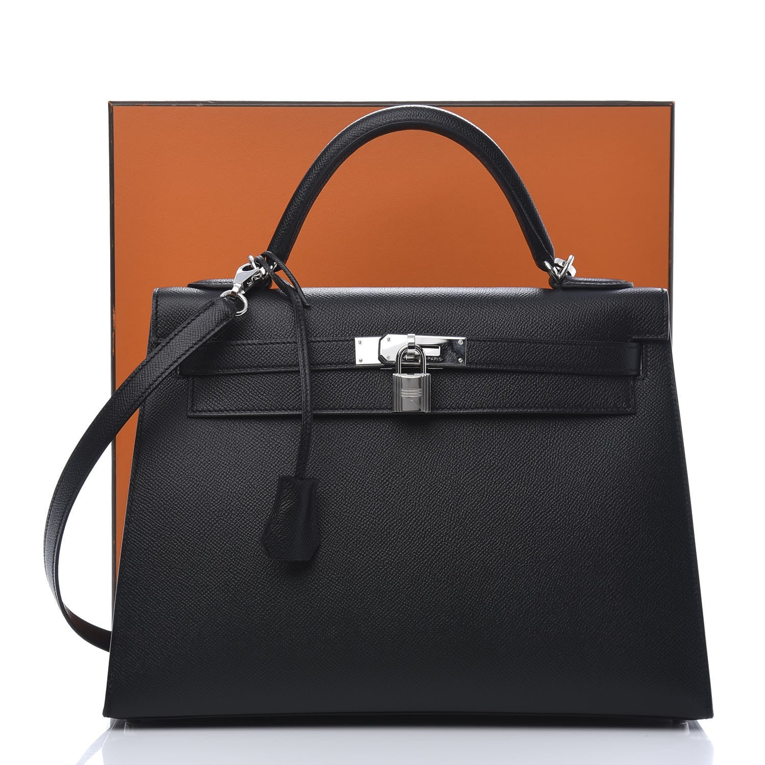 Hermes Epsom Kelly Sellier 32 Black 12 of 12