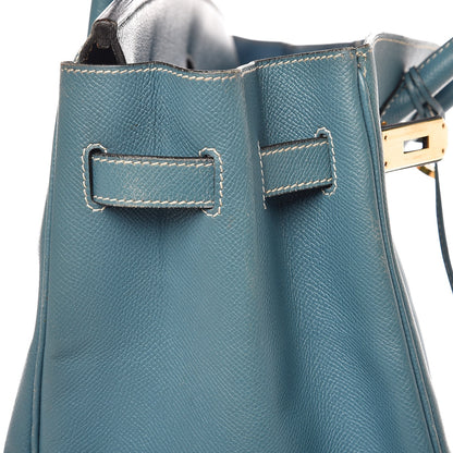 Hermes Epsom Birkin 35 Blue Jean 30 of 43
