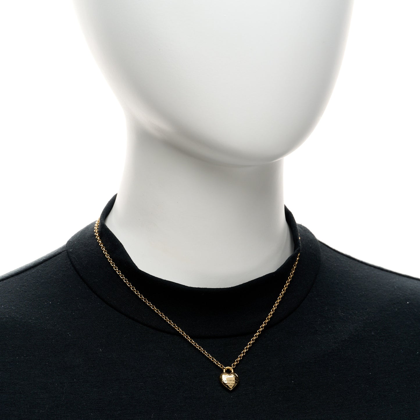 18K Yellow Gold Return to Tiffany Full Heart Pendant Necklace