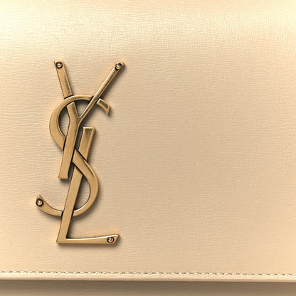 Saint Laurent Smooth Calfskin Medium Monogram Sunset Satchel Satchel Avorio 10 of 13