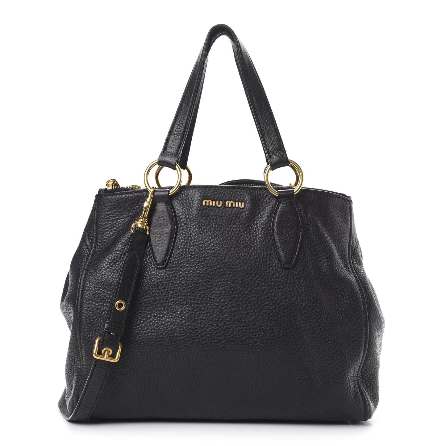 Vitello Daino Tote Black