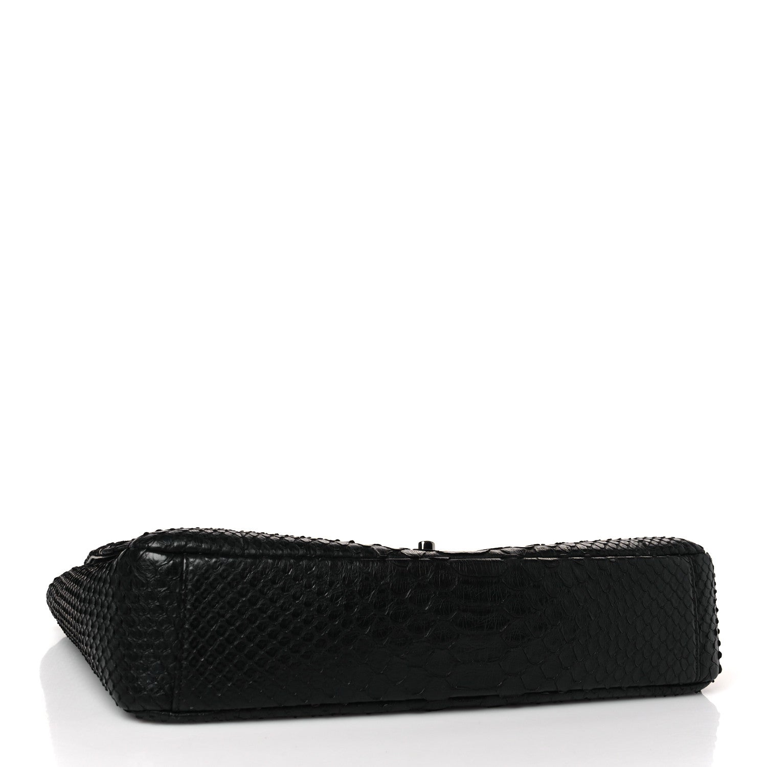 Chanel Snakeskin 31 Rue Cambon Maxi Flap Black 4 of 10