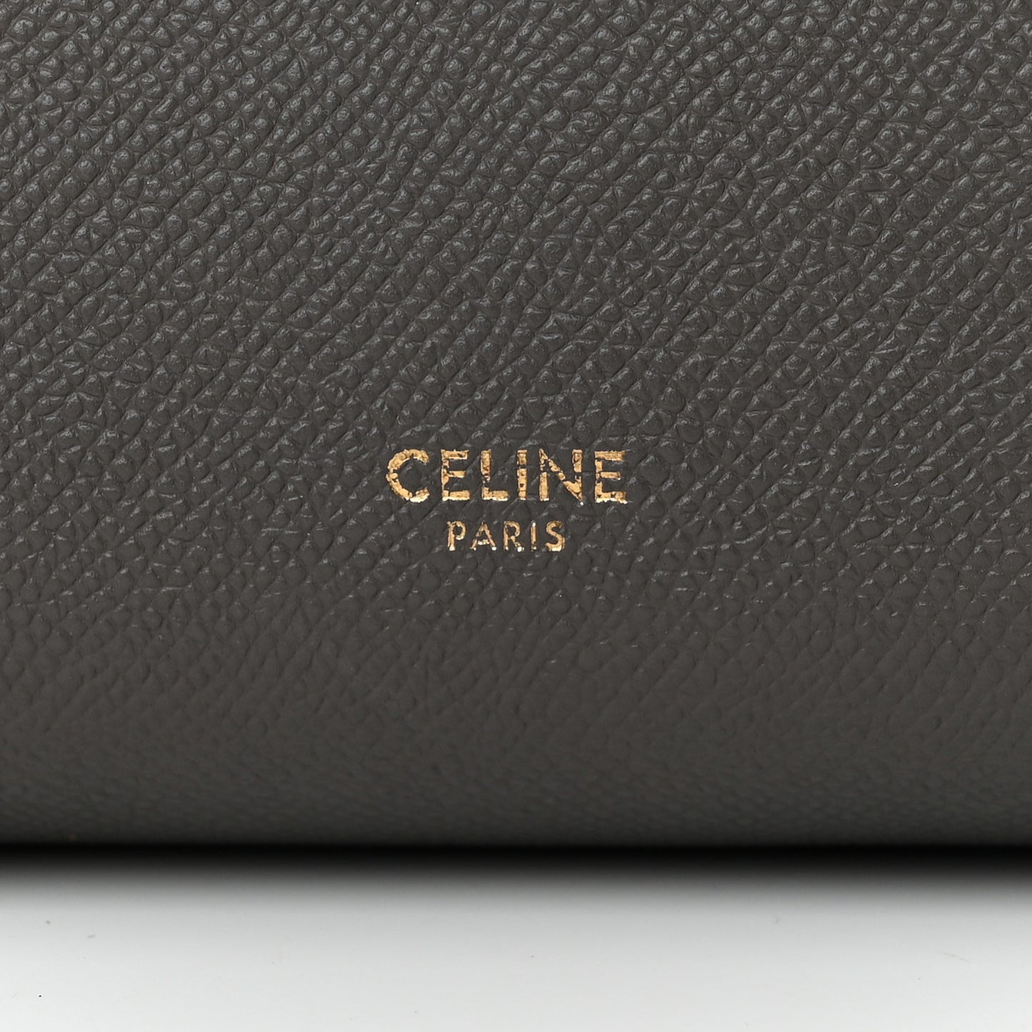 Baby Grained Calfskin Micro Belt Bag Grey