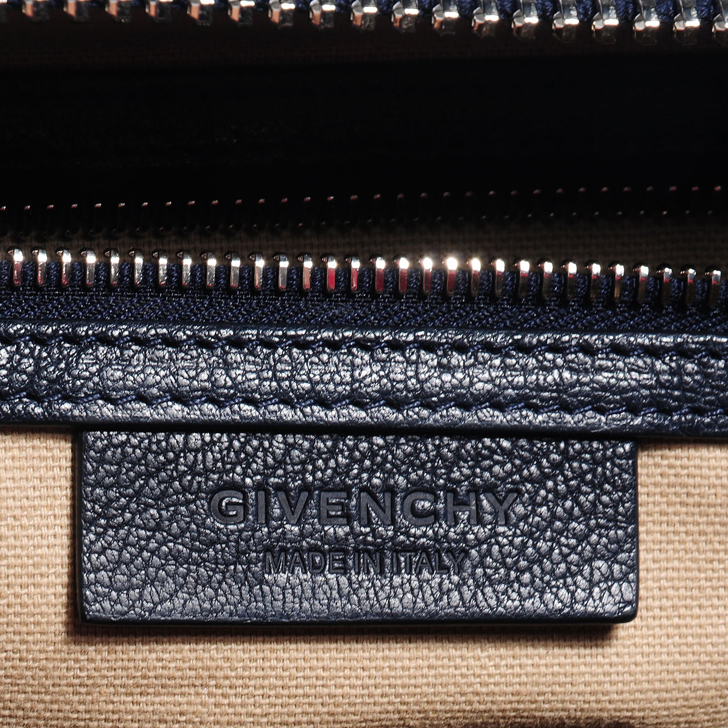 Givenchy Sugar Goatskin Medium Antigona Navy 9 of 11