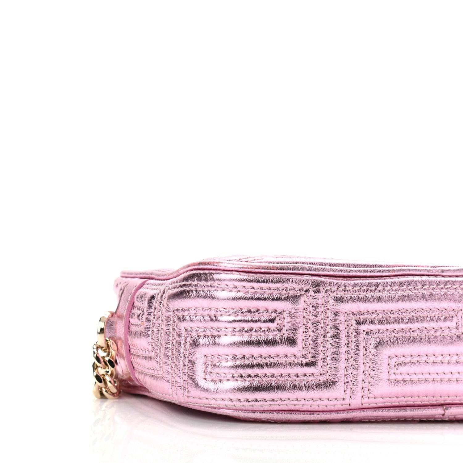 Versace Metallic Nappa Quilted Icon Camera Bag Rosa 8 of 9