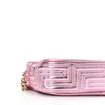 Versace Metallic Nappa Quilted Icon Camera Bag Rosa 8 of 9
