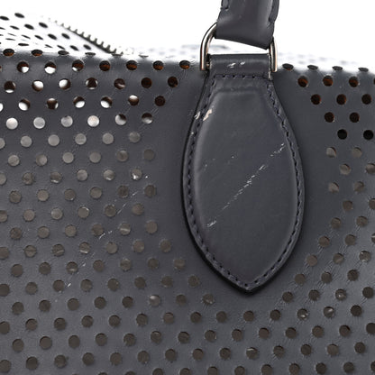 Alaia Calfskin Lux Laser Cut Tote Anthracite 14 of 18