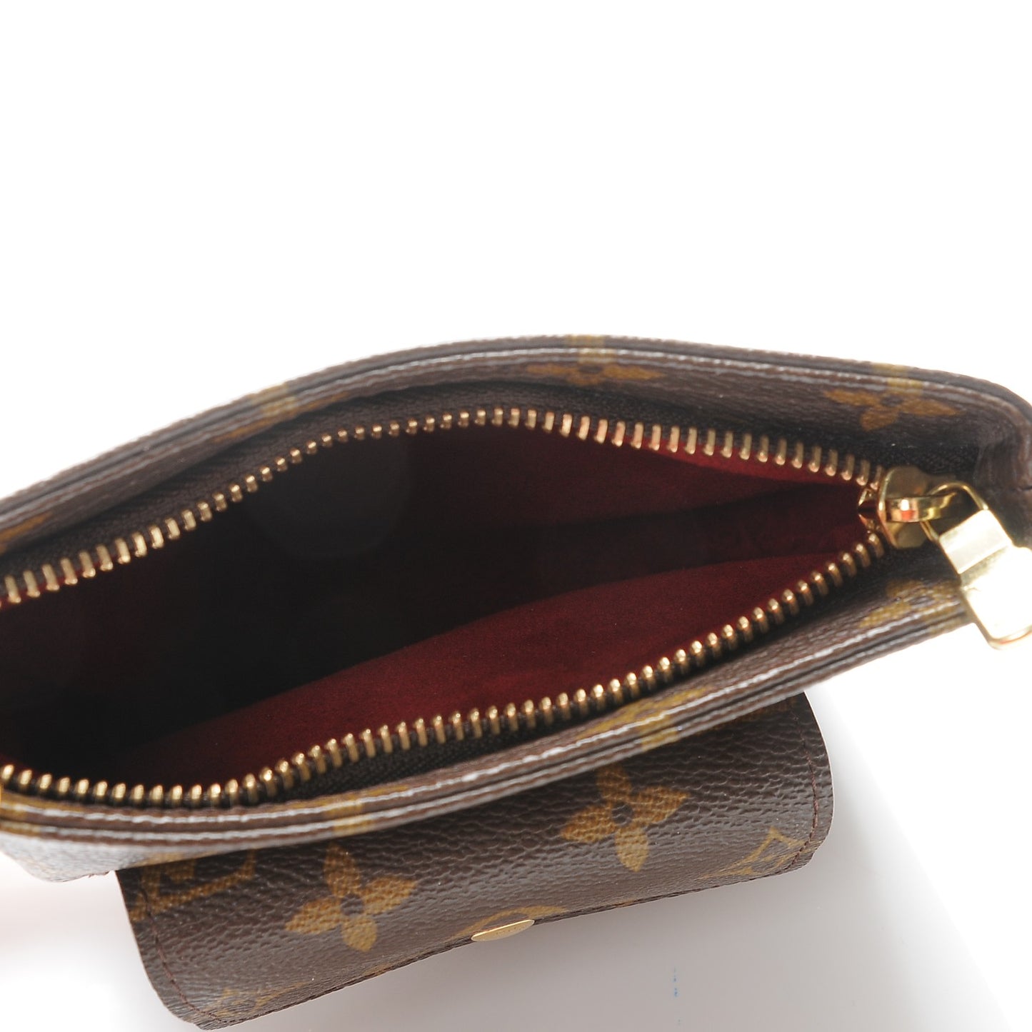 Monogram Partition Wristlet