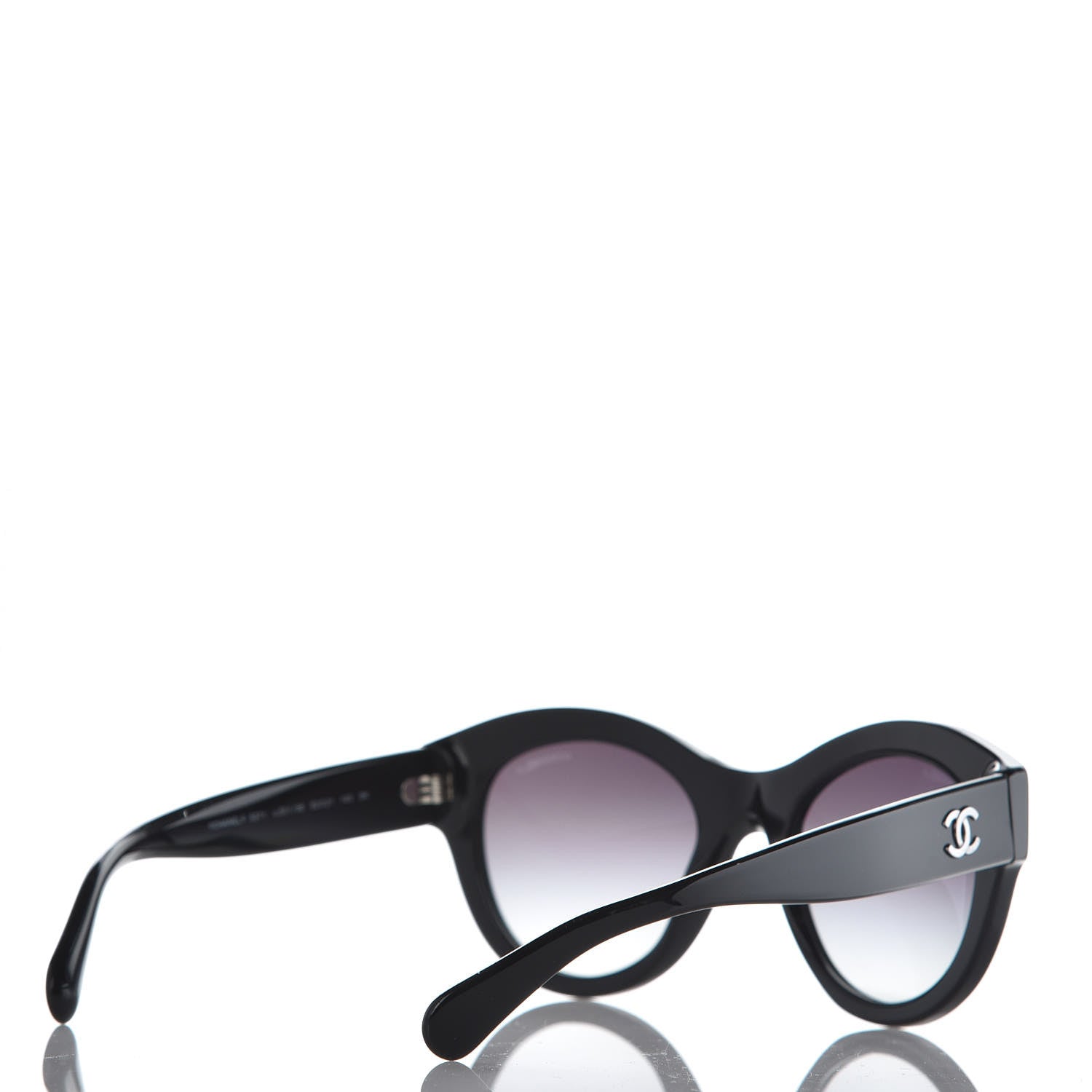 Chanel Acetate Butterfly Sunglasses 5371 Black 3 of 8