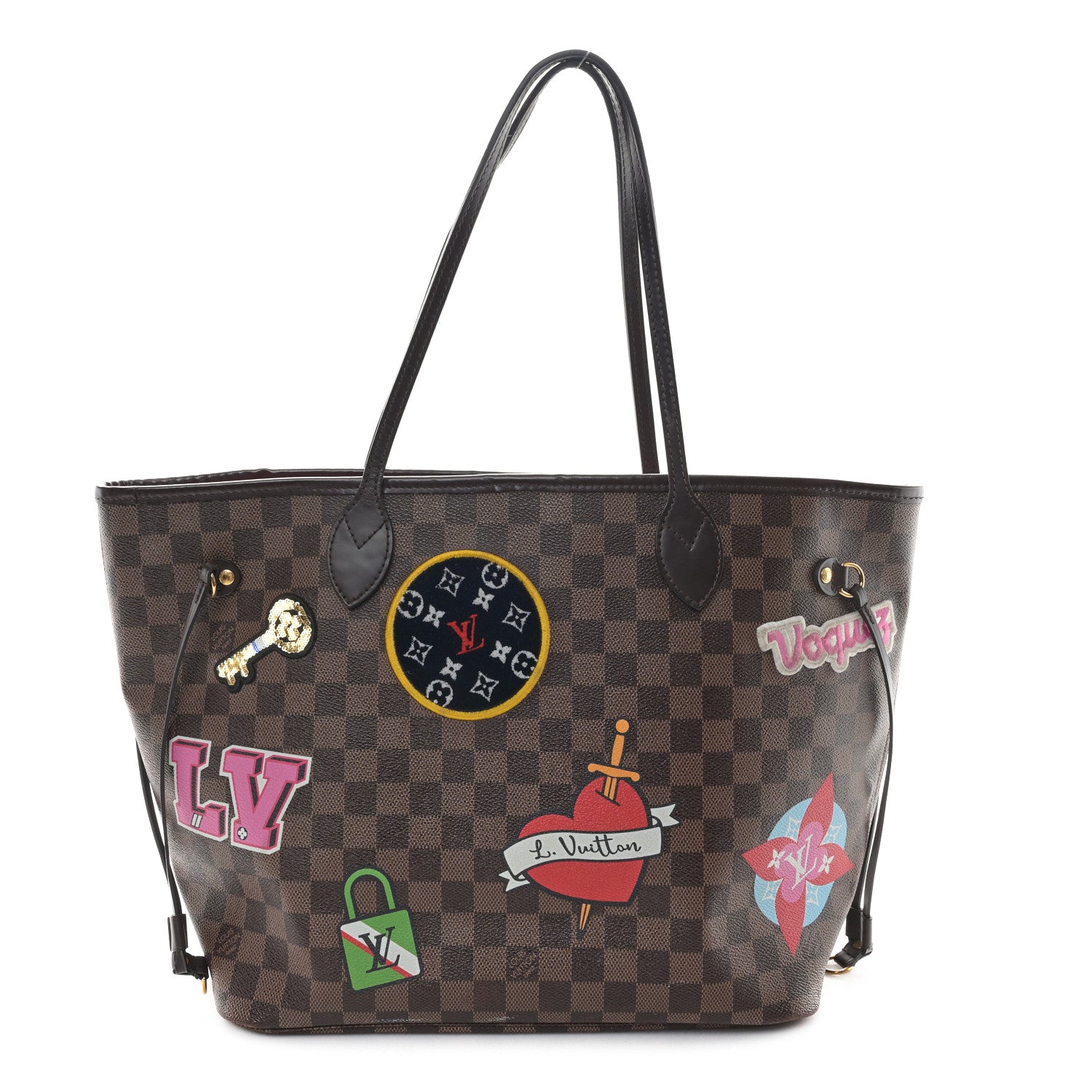 Louis Vuitton Damier Ebene Travel Stickers Neo Neverfull MM 1 of 13