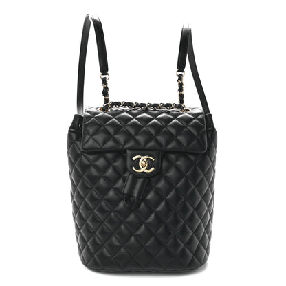 Chanel Lambskin Quilted Small Urban Spirit Backpack Black 1 of 11