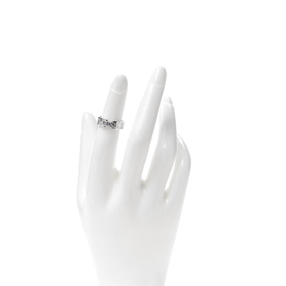 Tiffany 18K White Gold Diamond Atlas Ring 47 4 2 of 7