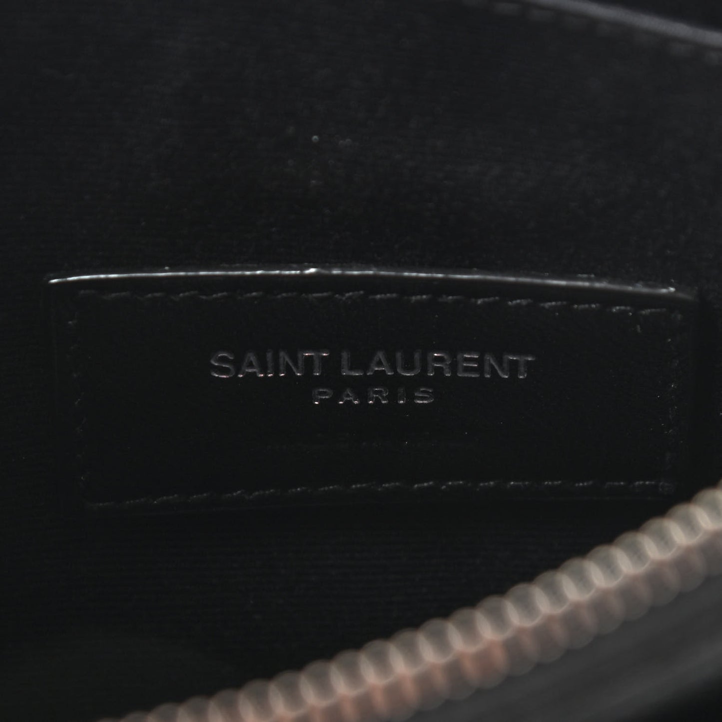 Grain De Poudre Chevron Monogram Bill Pouch Black