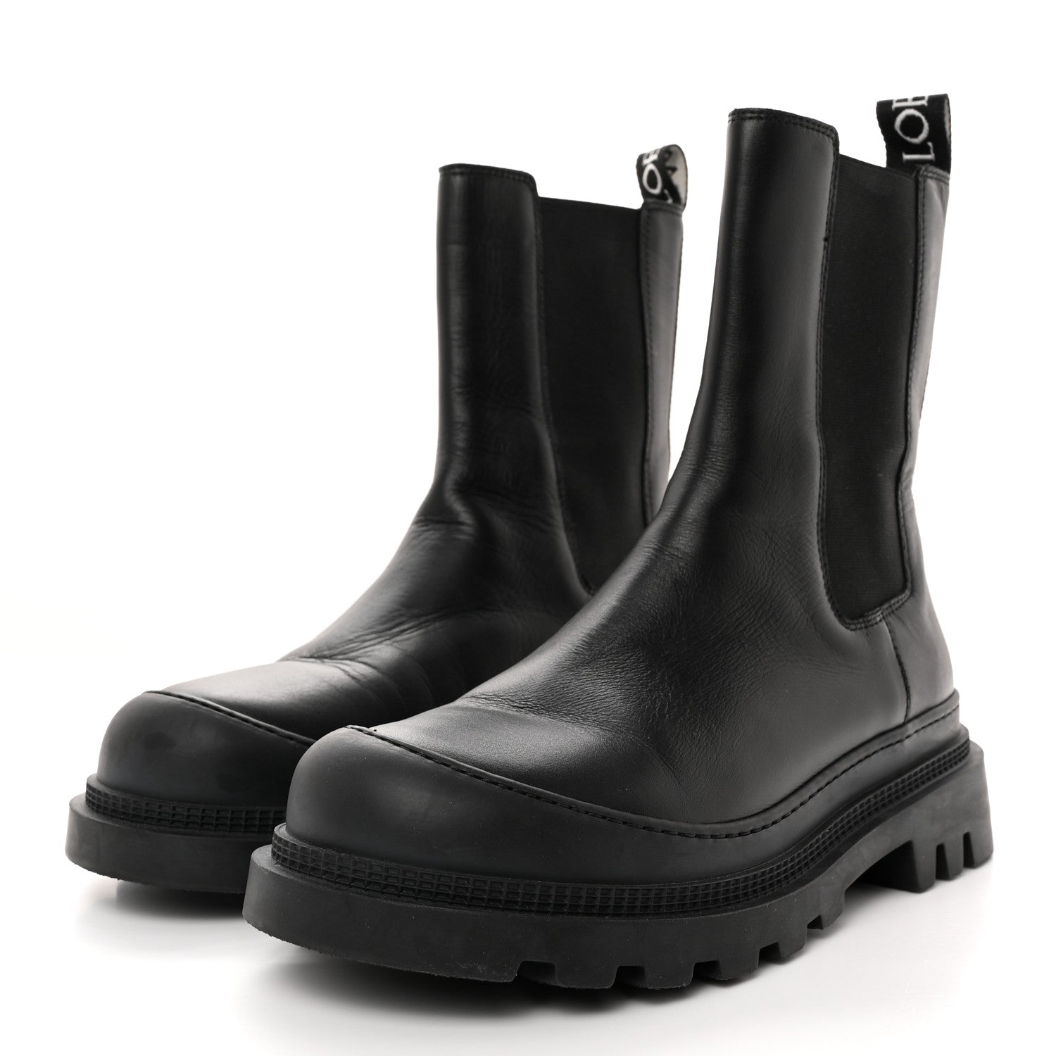 Loewe Calfskin Logo Chelsea Boots 38 Black 3 of 10