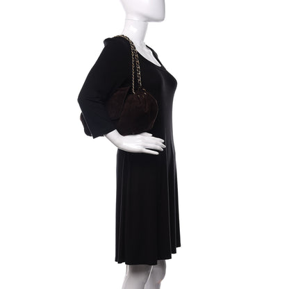 Chanel Suede Accordion Flap Brown 2 of 11