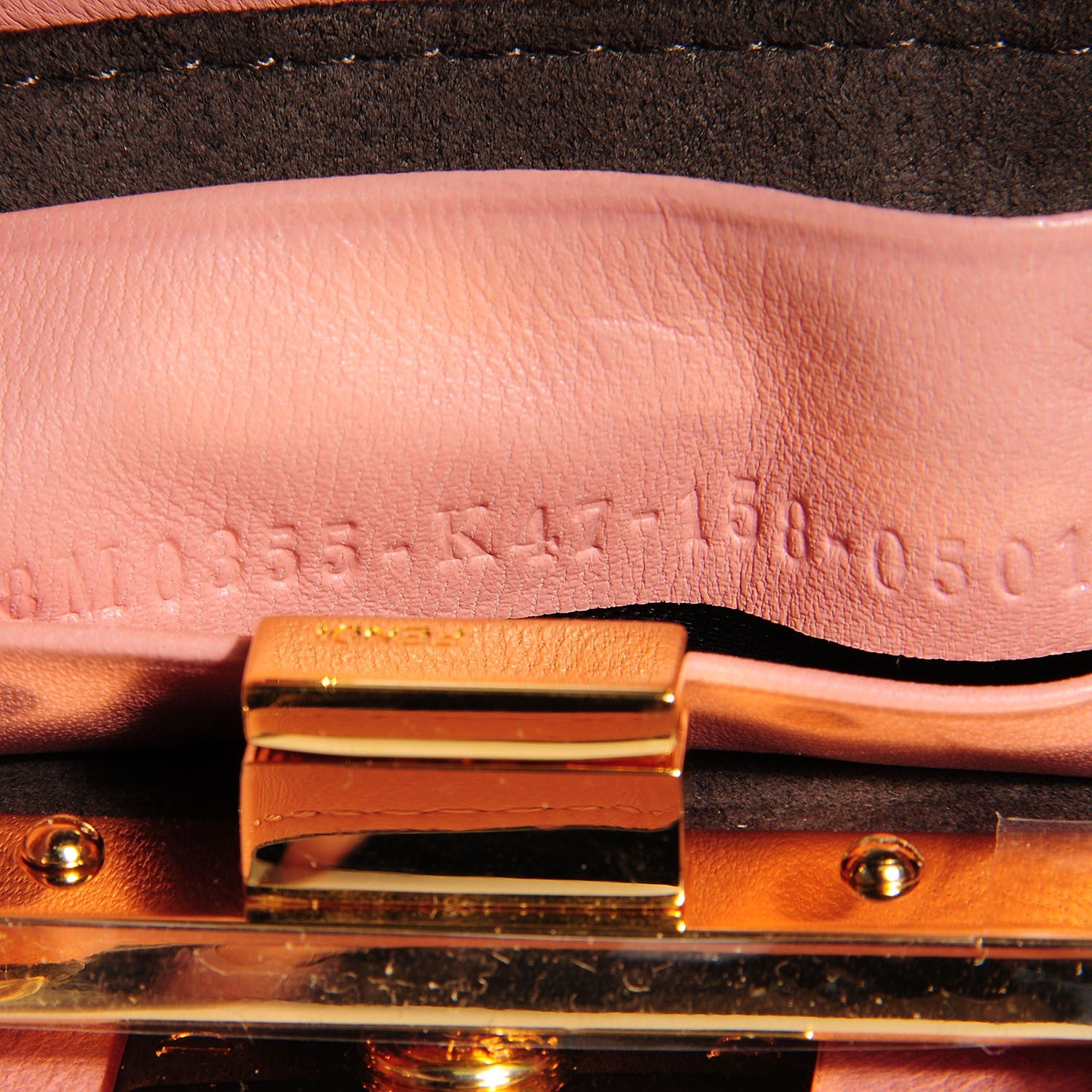 Fendi Shiny Nappa Micro Peekaboo Iconic Satchel Pink 8 of 8