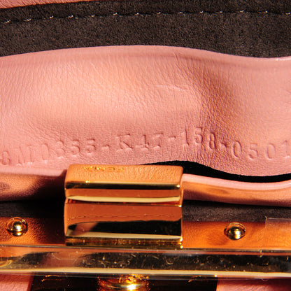 Fendi Shiny Nappa Micro Peekaboo Iconic Satchel Pink 8 of 8