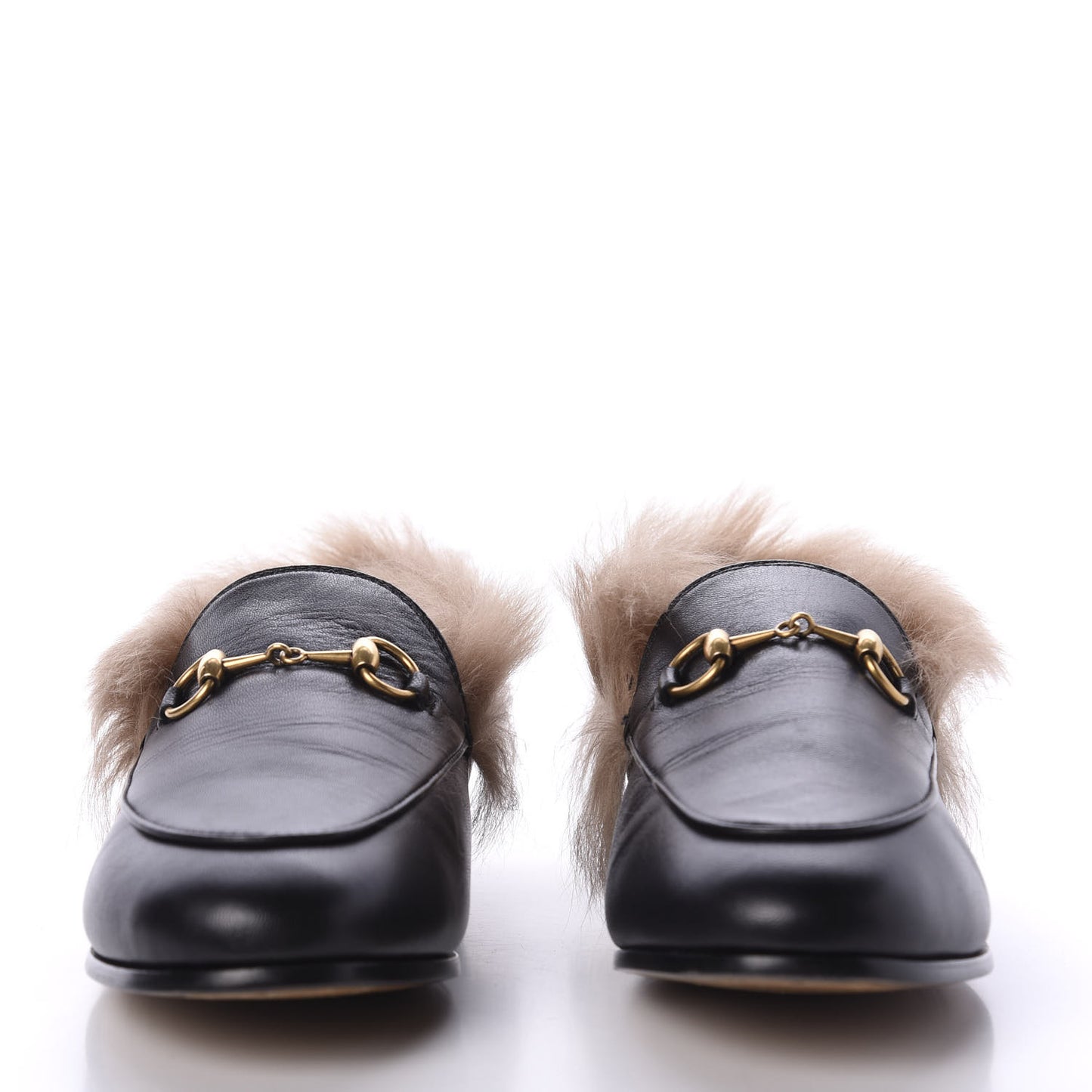 Malaga Kid Fur Womens Jordaan Loafers 36 Black Natural