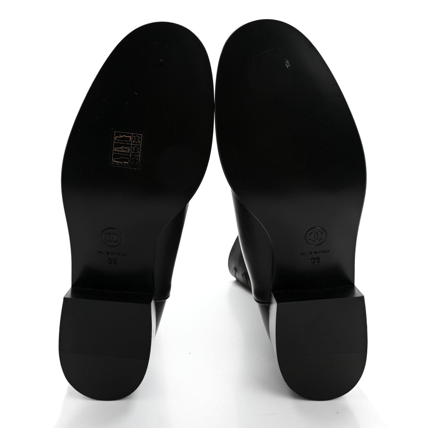 Calfskin Ascot CC Boots 39 Black